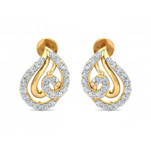 Genn Diamond Earrings In Gold