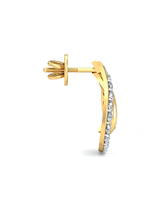 Genn Diamond Earrings In Gold Genn Diamond Earrings In Gold