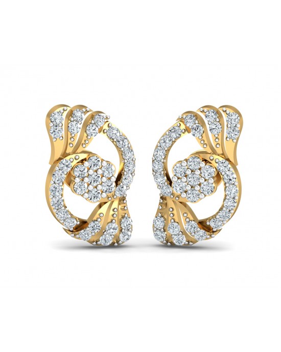 Inara Diamond Earrings in Gold Inara Diamond Earrings in Gold