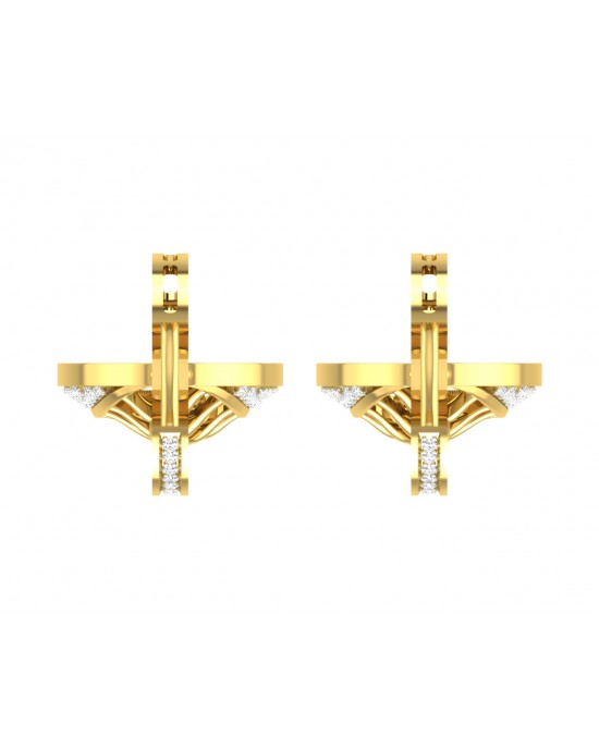 Perry Diamond Earrings in Gold