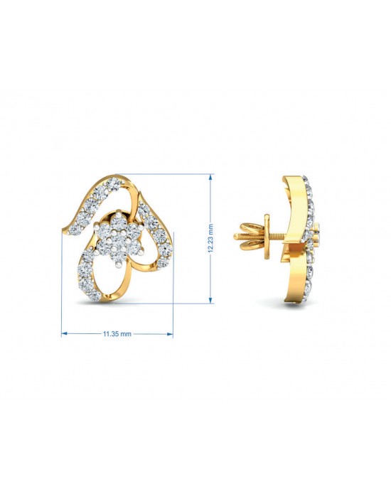 Vera Diamond Earrings in Gold Vera Diamond Earrings in Gold