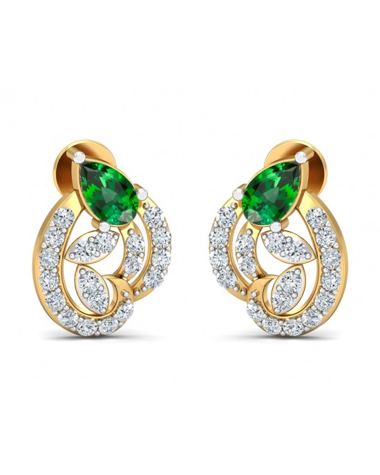 Vahi Emerald & Diamond Earrings Vahi Emerald & Diamond Earrings