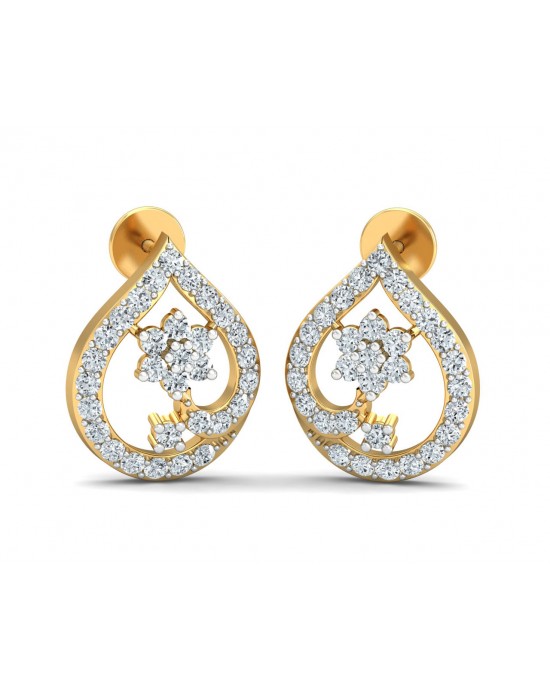 Rima Gold Diamond Earrings Rima Gold Diamond Earrings