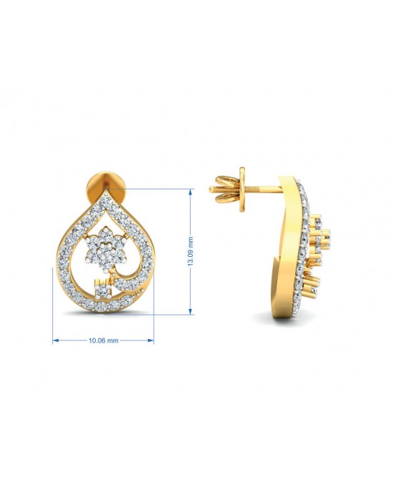 Rima Gold Diamond Earrings Rima Gold Diamond Earrings