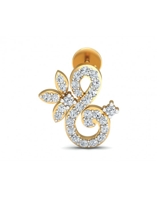 Fen Diamond Earrings In Gold Fen Diamond Earrings In Gold