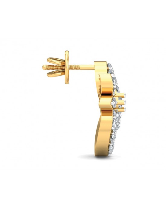 Fen Diamond Earrings In Gold Fen Diamond Earrings In Gold