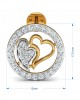 Samra Diamond Heart Earrings in Gold Samra Diamond Heart Earrings in Gold