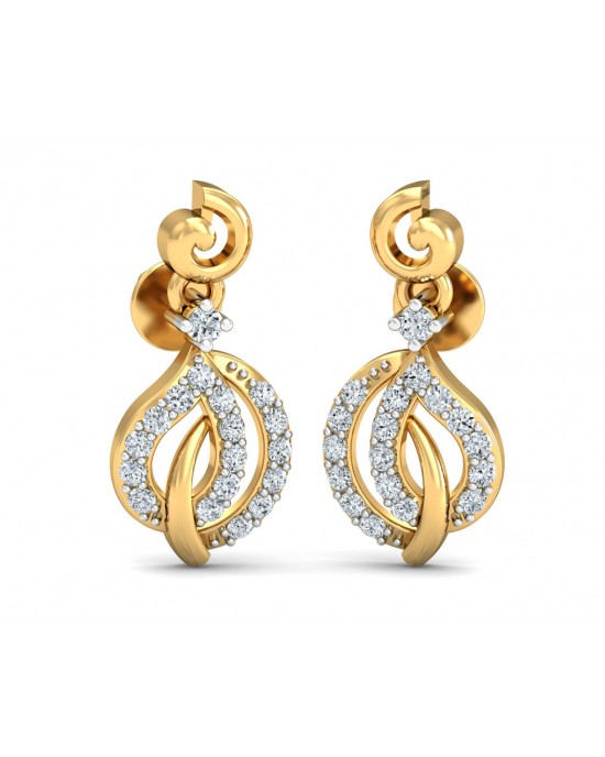 Tisha Diamond Earrings in Gold Tisha Diamond Earrings in Gold