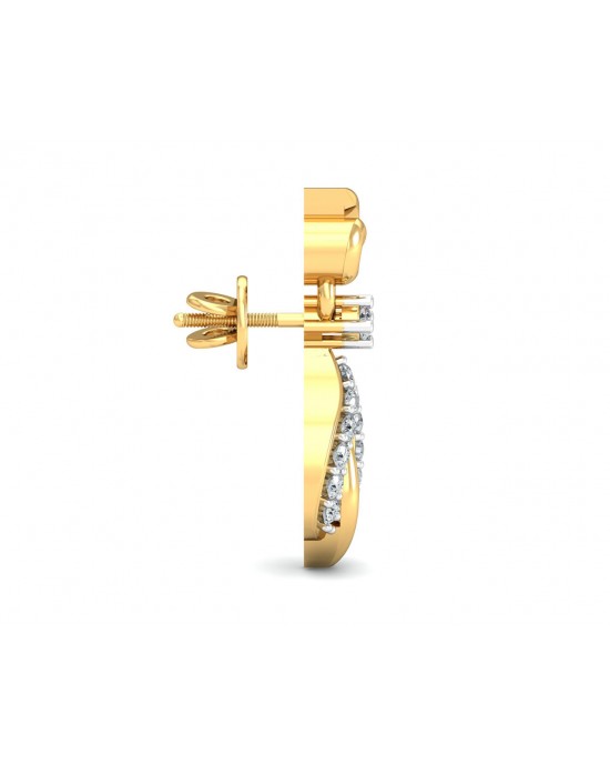 Tisha Diamond Earrings in Gold Tisha Diamond Earrings in Gold