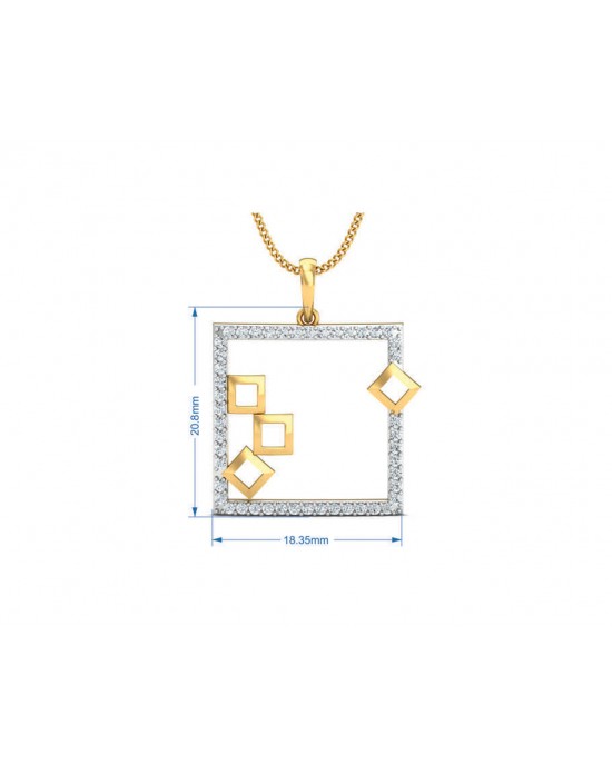 Sabina Diamond Pendant in Gold Sabina Diamond Pendant in Gold