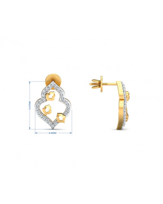 Ella Diamond Earrings in Gold Ella Diamond Earrings in Gold