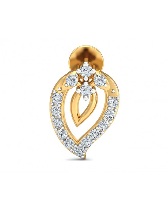 Heva Daily wear diamond earrings in 14k hallmarked gold Heva Daily wear diamond earrings in 14k hallmarked gold