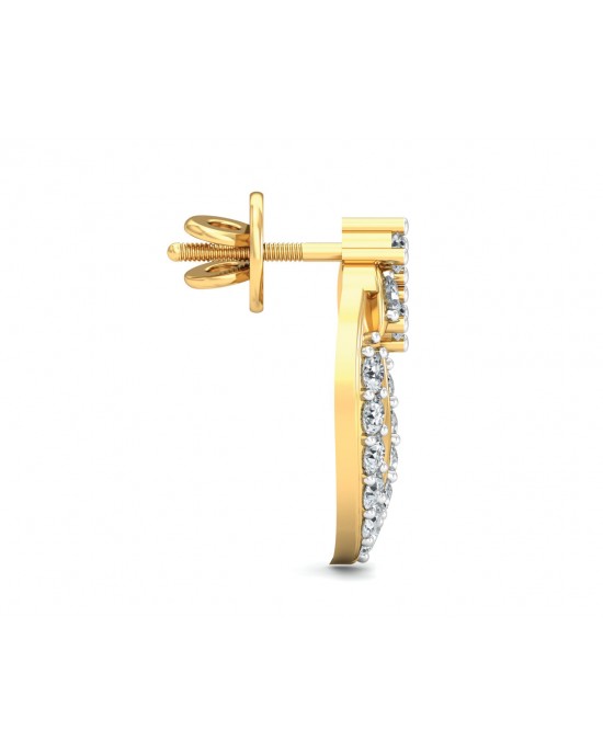 Heva Daily wear diamond earrings in 14k hallmarked gold Heva Daily wear diamond earrings in 14k hallmarked gold