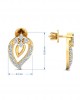 Heva Daily wear diamond earrings in 14k hallmarked gold Heva Daily wear diamond earrings in 14k hallmarked gold