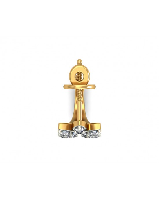 Hayley Diamond Hoop earrings in Gold Hayley Diamond Hoop earrings in Gold