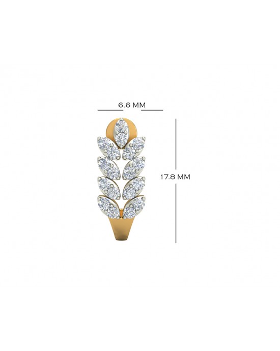 Hayley Diamond Hoop earrings in Gold Hayley Diamond Hoop earrings in Gold