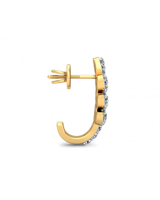 Sain Diamond Earring Half Balis in Gold Sain Diamond Earring Half Balis in Gold