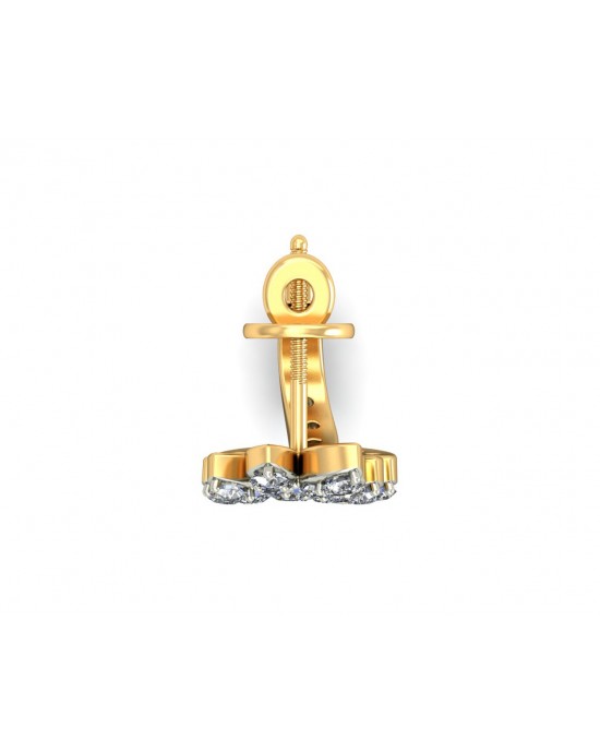 Sain Diamond Earring Half Balis in Gold Sain Diamond Earring Half Balis in Gold