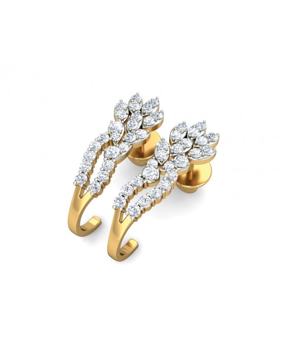 Sara Diamond Earrings in Gold Sara Diamond Earrings in Gold