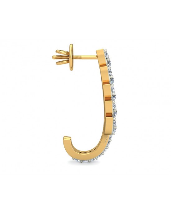 Fara Diamond Hoop Earrings Fara Diamond Hoop Earrings