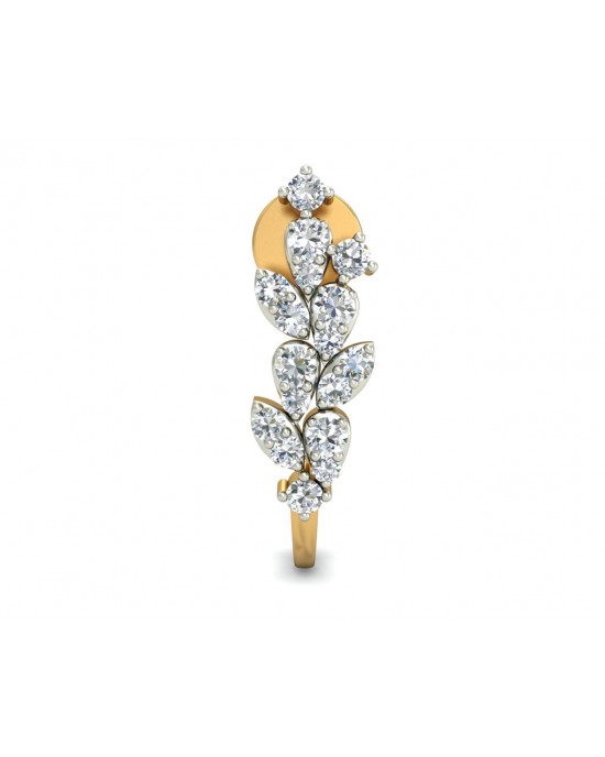 Femi Diamond Half Bali earrings in gold Femi Diamond Half Bali earrings in gold