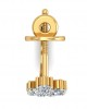 Femi Diamond Half Bali earrings in gold Femi Diamond Half Bali earrings in gold