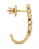 Femi Diamond Half Bali earrings in gold Femi Diamond Half Bali earrings in gold