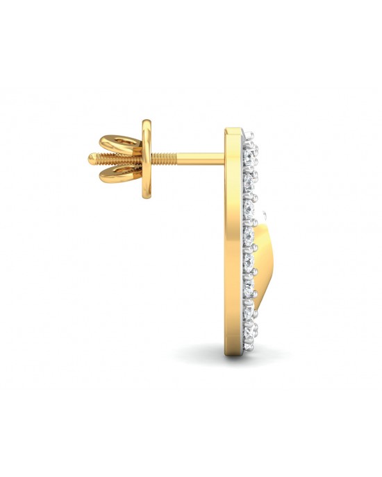 Wina Diamond Eartops in 14k Hallmarked Gold Wina Diamond Eartops in 14k Hallmarked Gold