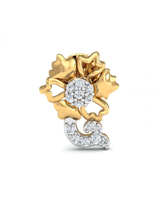 Flora Diamond Earrings in 14k Gold Flora Diamond Earrings in 14k Gold
