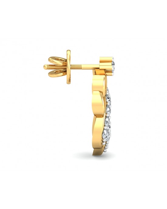Reba Diamond Earrings in Gold Reba Diamond Earrings in Gold