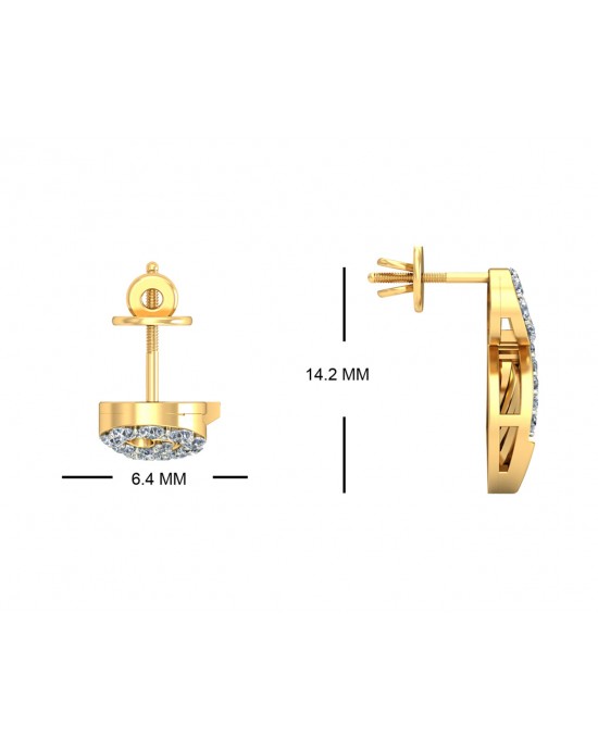 Sana Designer diamond earrings in 14k gold Sana Designer diamond earrings in 14k gold
