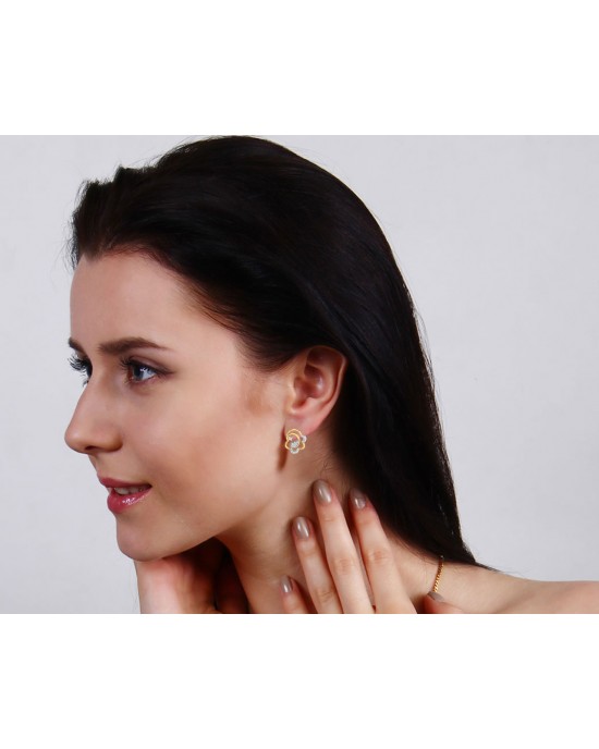 Reya Diamond Earrings In gold Reya Diamond Earrings In gold