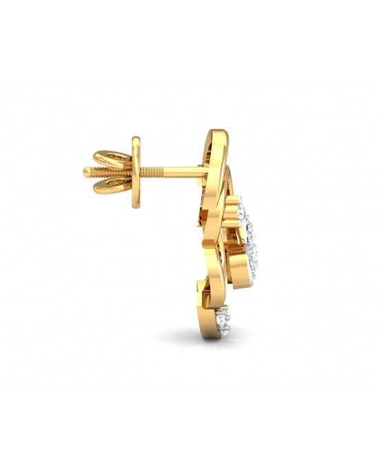 Reya Diamond Earrings In gold Reya Diamond Earrings In gold