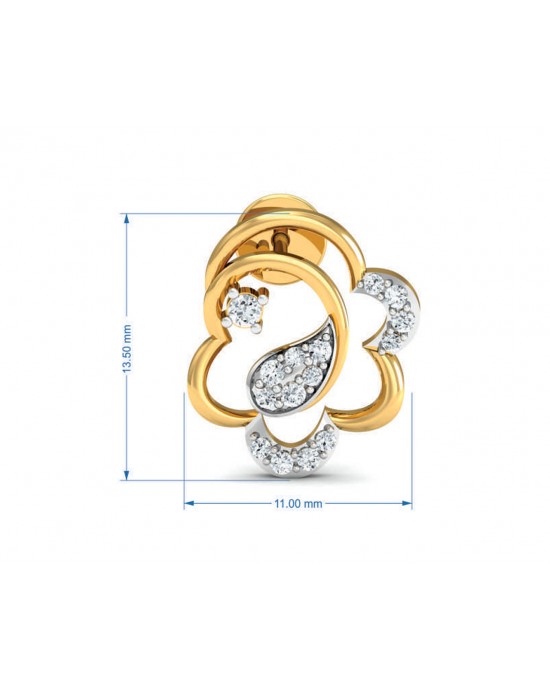 Reya Diamond Earrings In gold Reya Diamond Earrings In gold