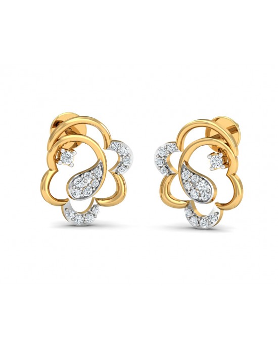Reya Diamond Earrings In gold Reya Diamond Earrings In gold