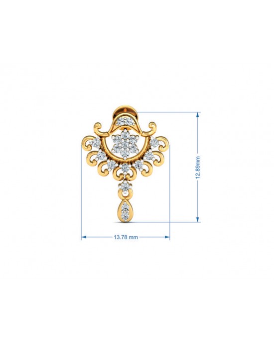 Tanvi Diamond Earrings in Gold Tanvi Diamond Earrings in Gold