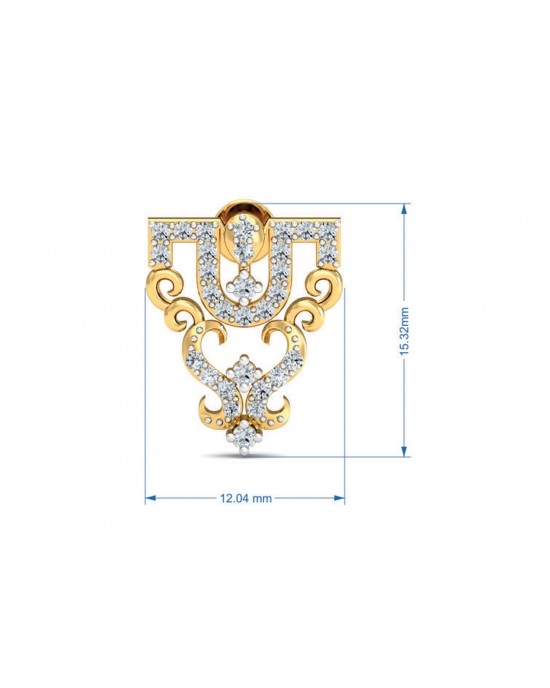 Tauri Diamond Earrings In Gold Tauri Diamond Earrings In Gold