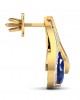 Sary Blue Sapphire & Diamond Earrings In Gold Sary Blue Sapphire & Diamond Earrings In Gold