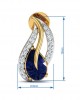Sary Blue Sapphire & Diamond Earrings In Gold Sary Blue Sapphire & Diamond Earrings In Gold