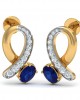 Rami Blue Sapphire & Diamond earrings in Gold Rami Blue Sapphire & Diamond earrings in Gold