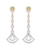 Eesa Diamond Dangle Earrings in gold Eesa Diamond Dangle Earrings in gold