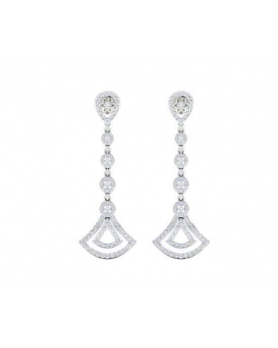 Eesa Diamond Dangle Earrings in gold Eesa Diamond Dangle Earrings in gold
