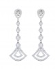 Eesa Diamond Dangle Earrings in gold Eesa Diamond Dangle Earrings in gold