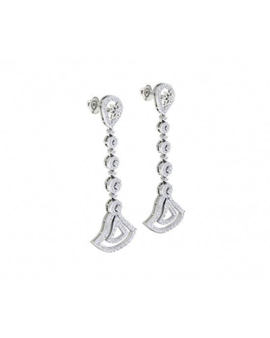 Eesa Diamond Dangle Earrings in gold Eesa Diamond Dangle Earrings in gold