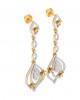 Ulrike Diamond dangle drop earrings in gold Ulrike Diamond dangle drop earrings in gold