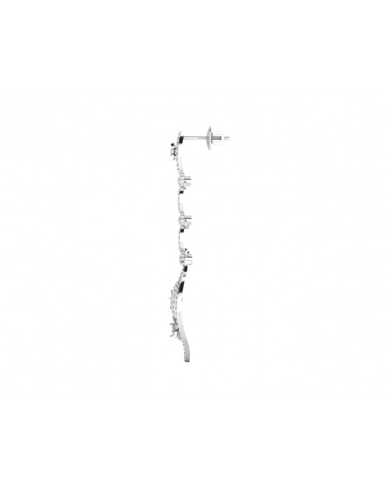 Ulrike Diamond dangle drop earrings in gold Ulrike Diamond dangle drop earrings in gold
