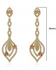 Ulrike Diamond dangle drop earrings in gold Ulrike Diamond dangle drop earrings in gold