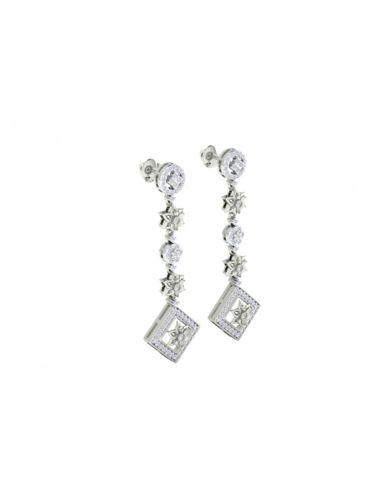 Talor Diamond Dangle drop earrings in Gold Talor Diamond Dangle drop earrings in Gold