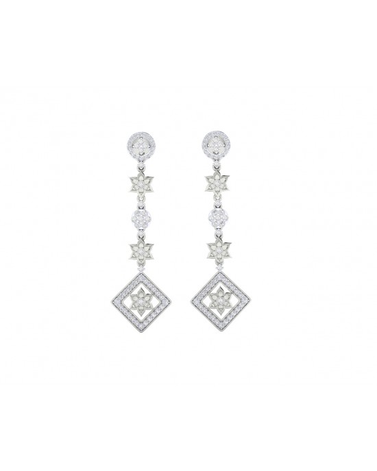 Talor Diamond Dangle drop earrings in Gold Talor Diamond Dangle drop earrings in Gold