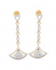 Rosa Long diamond dangle earrings in gold Rosa Long diamond dangle earrings in gold